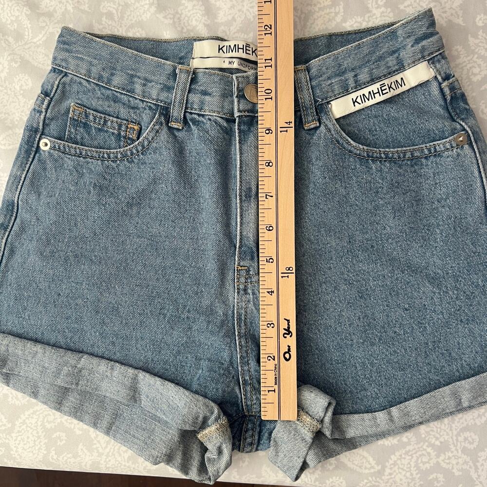 Kimhekim My Uniform Denim Shorts Size M - Picture 6 of 7